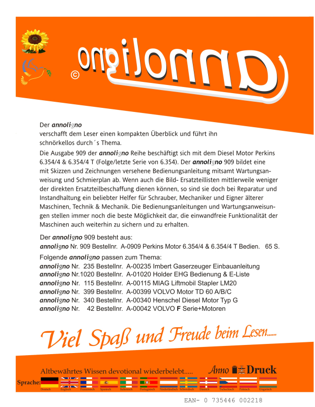 annoligno 909 Cover Rückseite